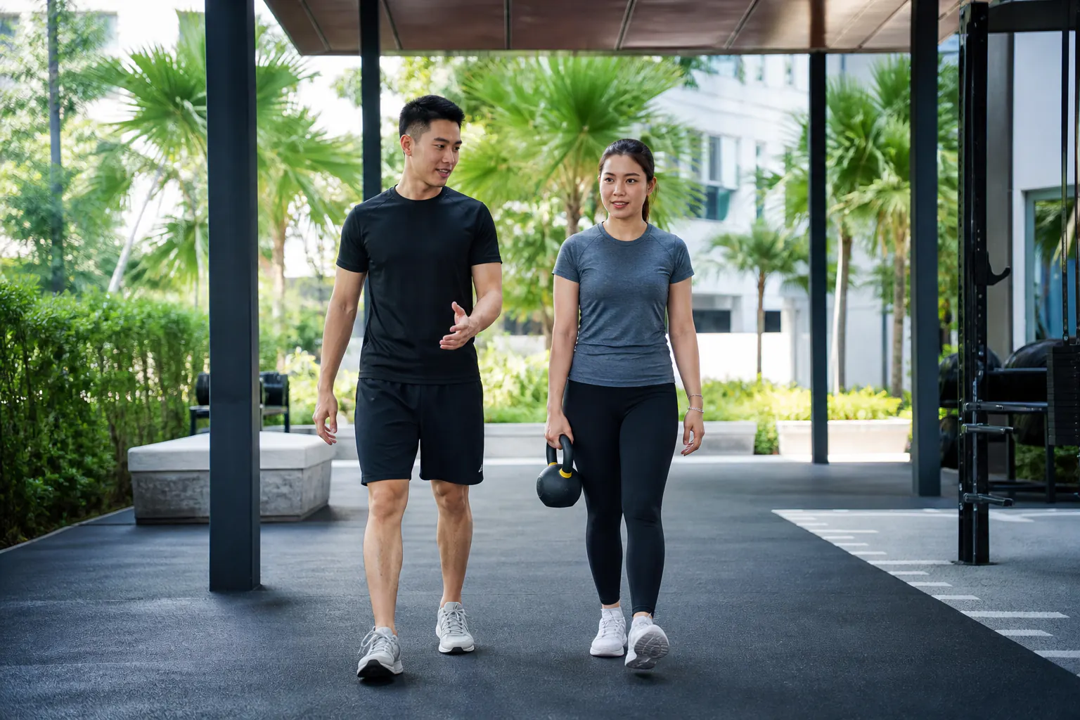 Illustrative personal training scene for Johor