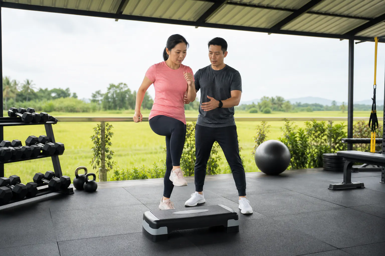 Illustrative outdoor training scene for Kedah