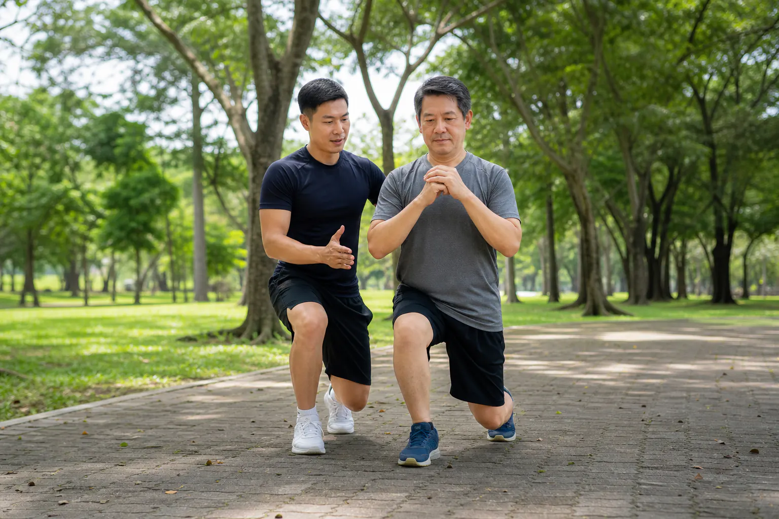 Illustrative park training scene for Perak