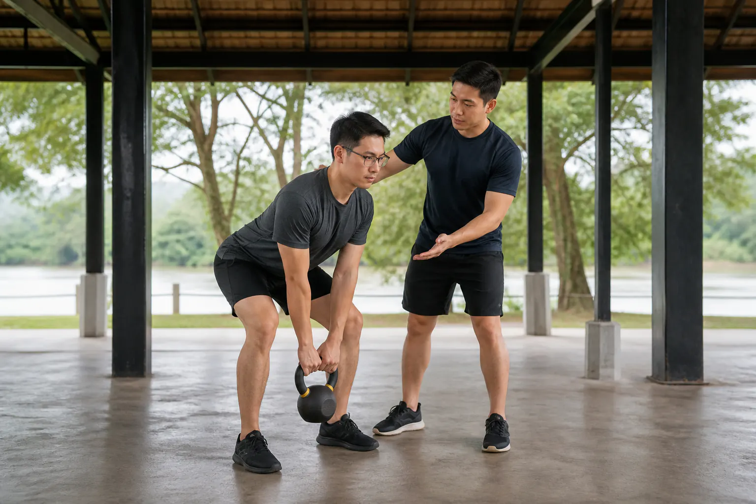 Illustrative contemporary training scene for Sarawak